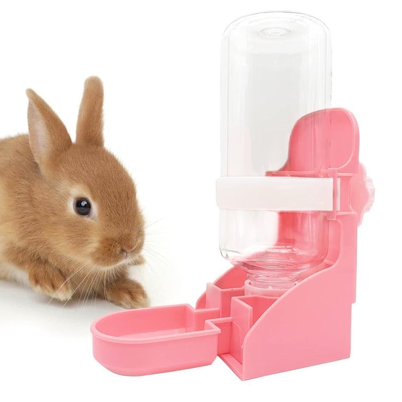 kathson Rabbit Water Bottle, 17oz Hanging Water Fountain Automatic Dispenser No Leak WaterFeeder for Bunny Chinchilla Guinea Pig Hedgehog Ferret - Image 1